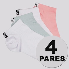 Kit 4 Pares de Meia Puma Sapatilha Feminina