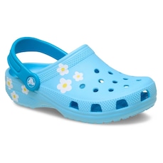 Sandália Crocs Classic Daisy Clog K Tinted Glass Infantil
