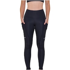 Calça Legging Authen Essential Run Stamina 3 Bolsos - Feminina
