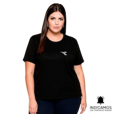 Camiseta Diadora Small Logo Plus Size Feminina