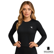 Camisa Térmica Diadora ML Small Logo Feminina