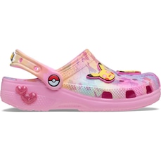 Sandália Unissex Crocs Pikachu Pink Classic Clog K Multi