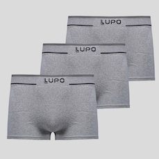 Kit 3 Cuecas Lupo Sunga Sem Costura Masculina
