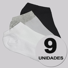 Kit 9 Pares de Meia Selene Sapatilha Infantil