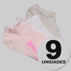 Kit 9 Pares de Meia Puma Sapatilha Infantil