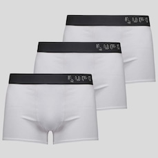 Kit 3 Cuecas Lupo Algodão com Elastano Basic Masculina