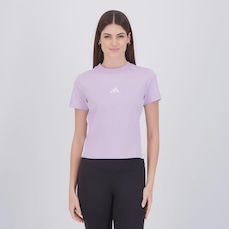Camiseta Cropped adidas 3 Listras Feminino