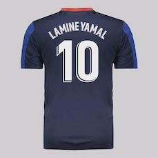 Camisa Barcelona Dryfit Marinho 10 Lamine Yamal Masculina