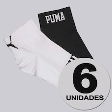 Kit 6 Pares de Meia Puma Cano Baixo Masculina