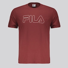 Camiseta Fila Regular Letter Outline Masculina