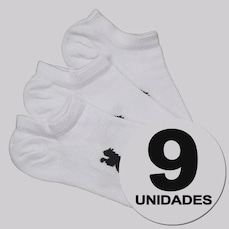 Kit 9 Pares de Meia Puma Sapatilha Infantil