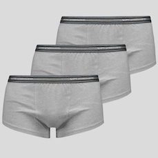 Kit 3 Cuecas Sunga Lupo Basic com Elastano Masculino