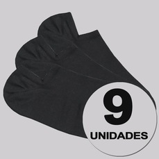 Kit 9 Pares Meia Selene Sapatilha Invisível Unissex