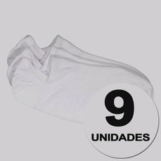 Kit 9 Pares de Meia Selene Sapatilha Unissex