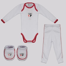 Kit Body Longo Calça e Pantufa Infantil São Paulo
