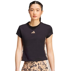 Camiseta adidas Três Listras com Estampada Feminina