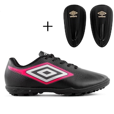 Kit Chuteira Society Infantil Umbro Cannon Jr + Caneleira