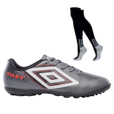 Kit Chuteira Society Adulto Umbro Fast Ii + Meião