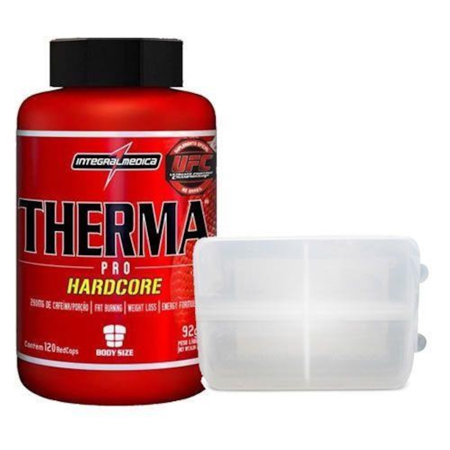 Termogênico Integralmédica Therma Pro Hardcore 120 Cápsulas Porta