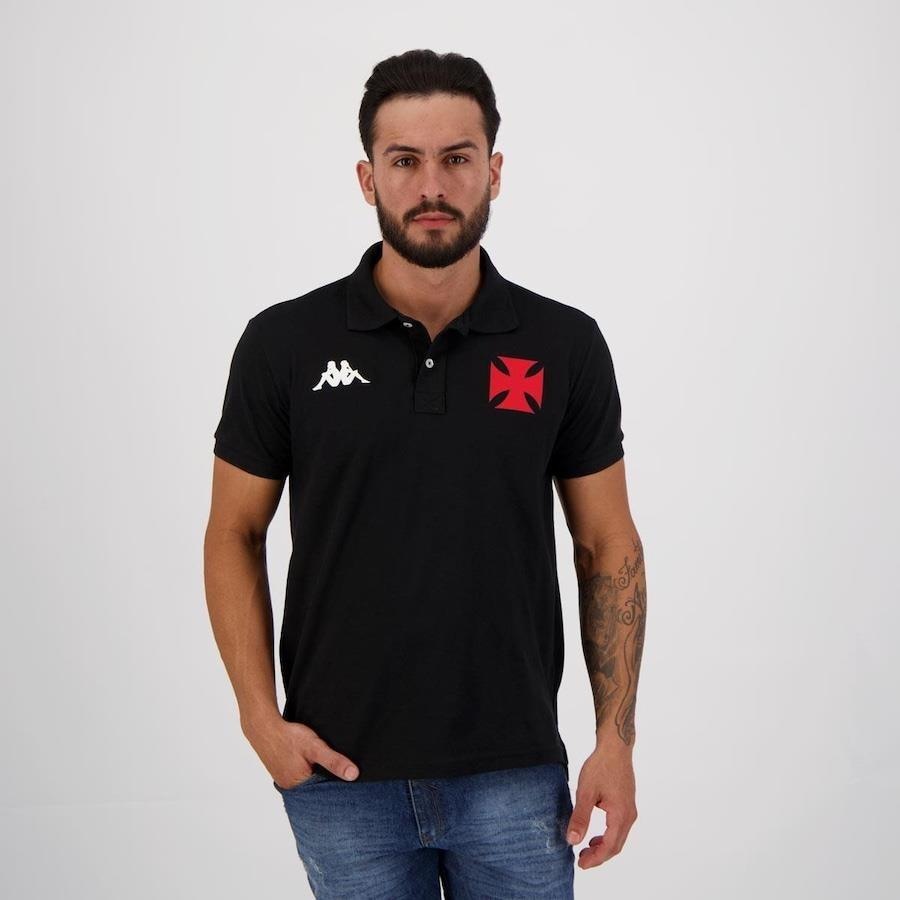 Camisa Polo Vasco Kappa Supporter Masculina Centauro