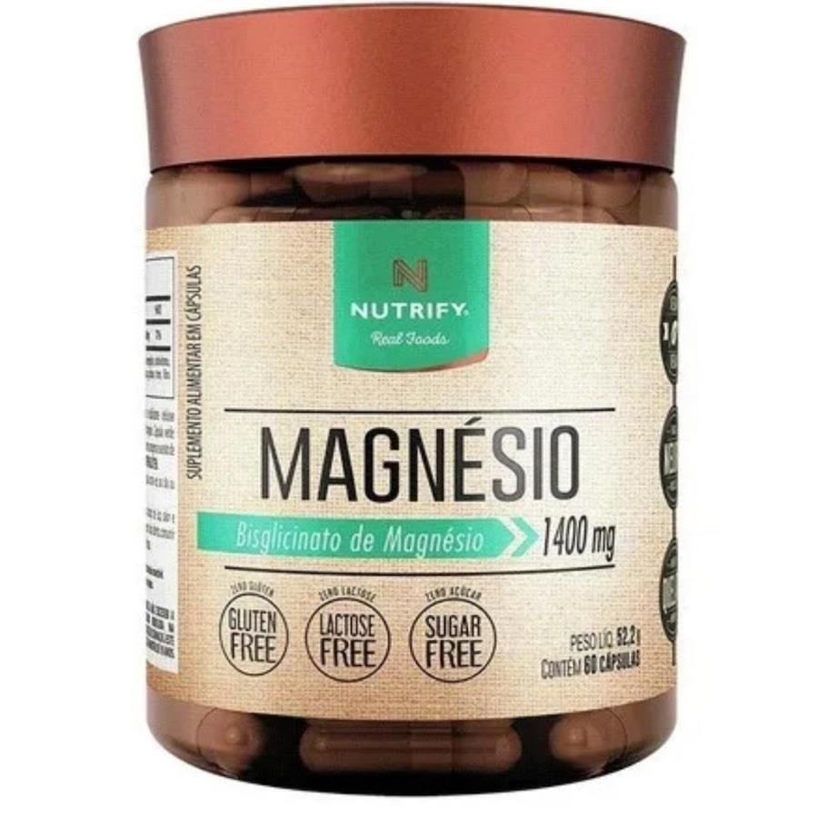 Magnésio Quelato Bisglicinato Vegano Nutrify 60 cápsulas Centauro