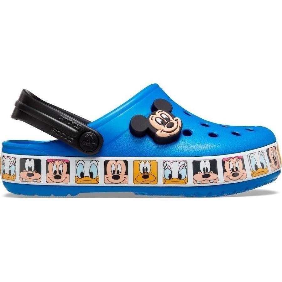 Sandália Crocs Fun Lab Mickey Mouse Band Clog Bright Cobalt Infantil