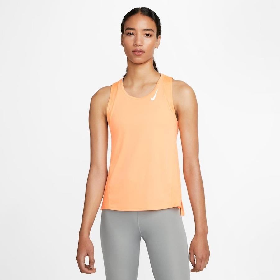 Camiseta Regata Nike Dri FIT Race Feminina Centauro