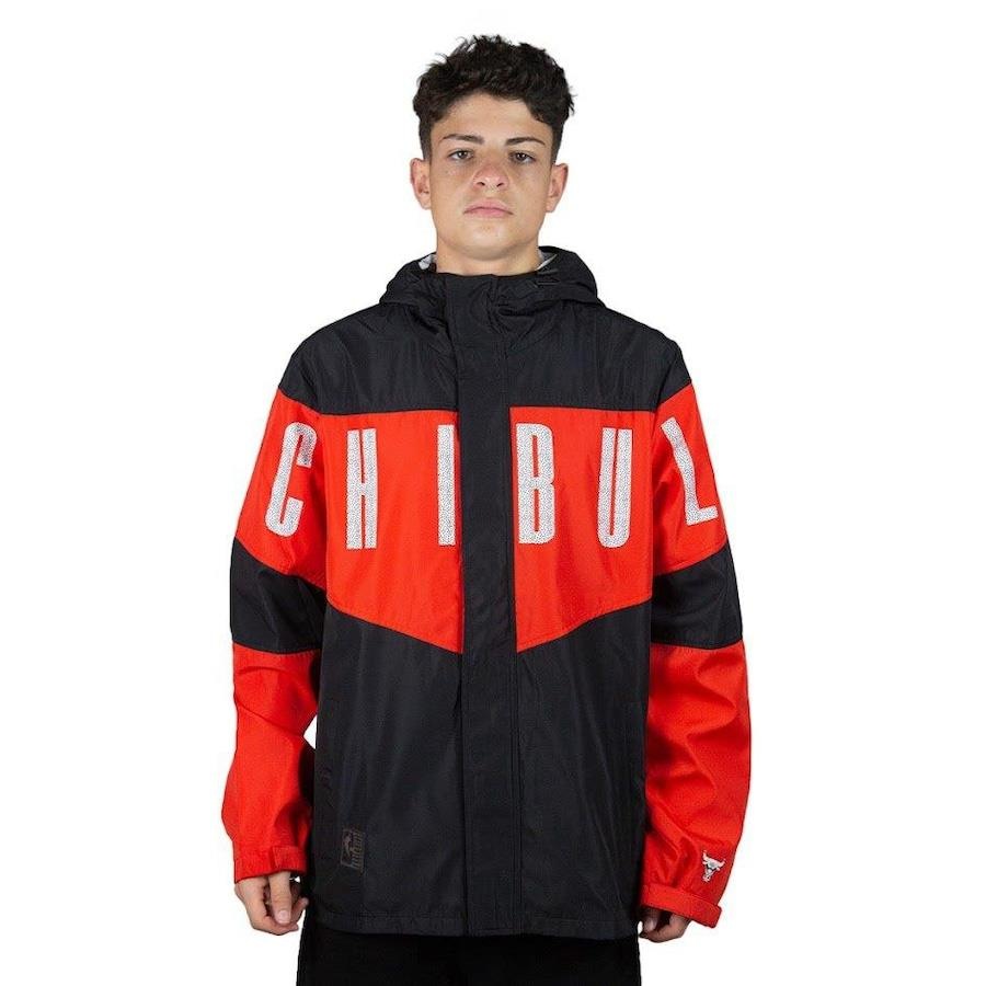 Jaqueta Corta Vento Nba Windbreaker Chicago Bulls Colorblock