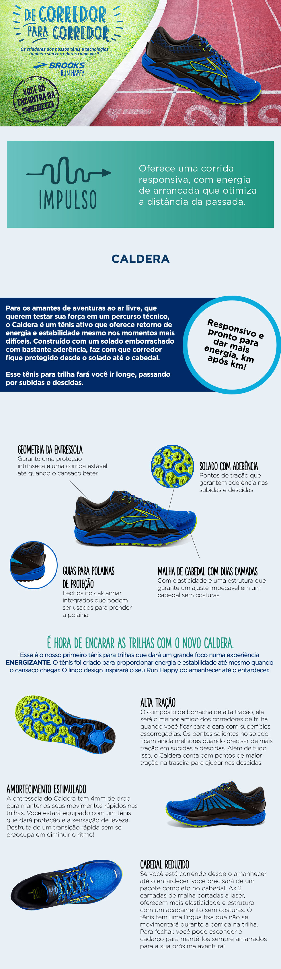 Tênis de Corrida Brooks Caldera Masculino
