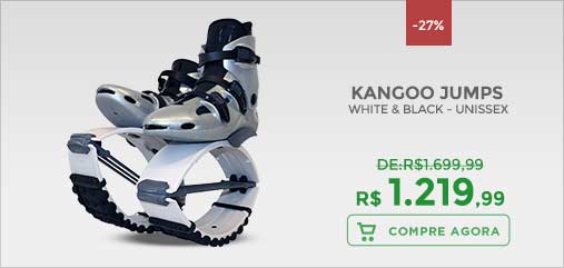 'Kangoo Jumps KJ-XR3 White & Black - Unissex