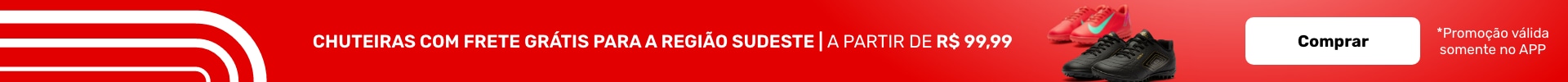 chuteiras com frete grátis para a região sudeste