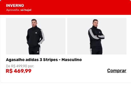 Agasalho adidas 3 Stripes - Masculino 