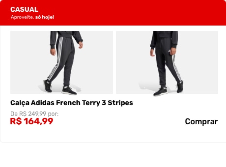 Calça adidas French Terry 3 Stripes