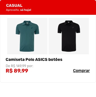 Camiseta Polo ASICS botões