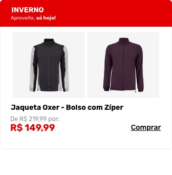 Jaqueta Oxer Bolso com Zíper