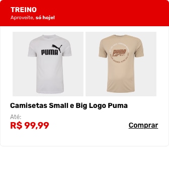 Camisetas Small e Big Logo Puma