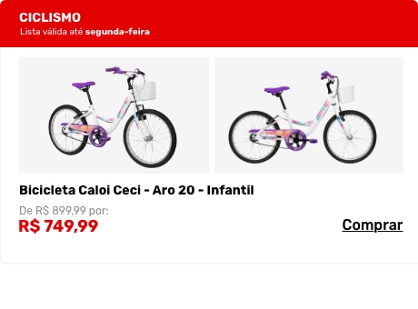 Bicicleta Caloi Ceci - Aro 20 - Infantil