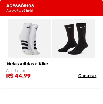 Meias adidas e Nike