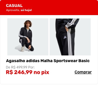 Agasalho adidas Malha Sportswear Basic 