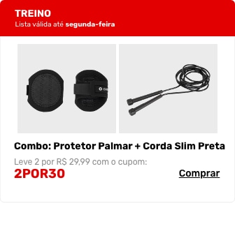 Combo: Protetor Palmar + Corda Slim Preta
