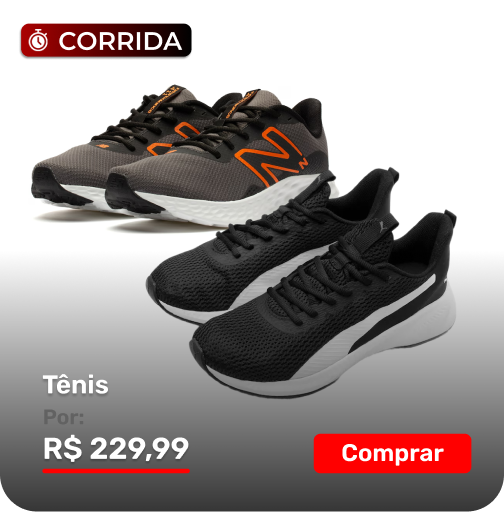 Tênis por 229,99