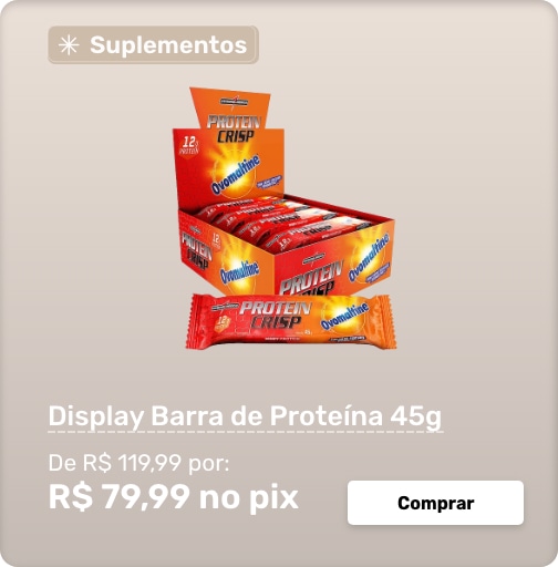 Caixa - Barra Integralmédica Protein Crispbar Ovomaltine