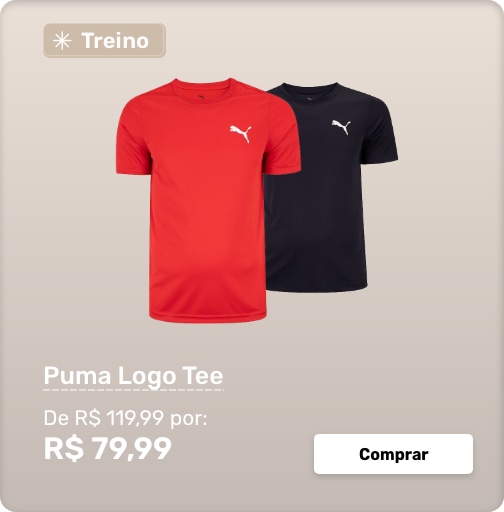 Camisetas Puma Logo Tee - Treino