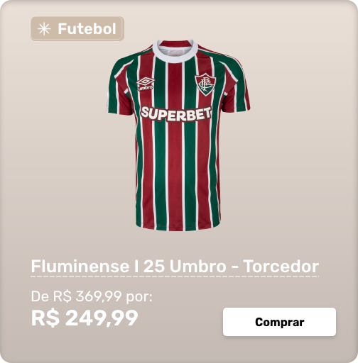 Camisa do Fluminense I 25 Umbro Masculina Torcedor