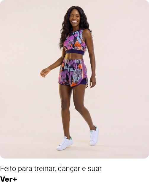 Feito para treinar, dançar e suar