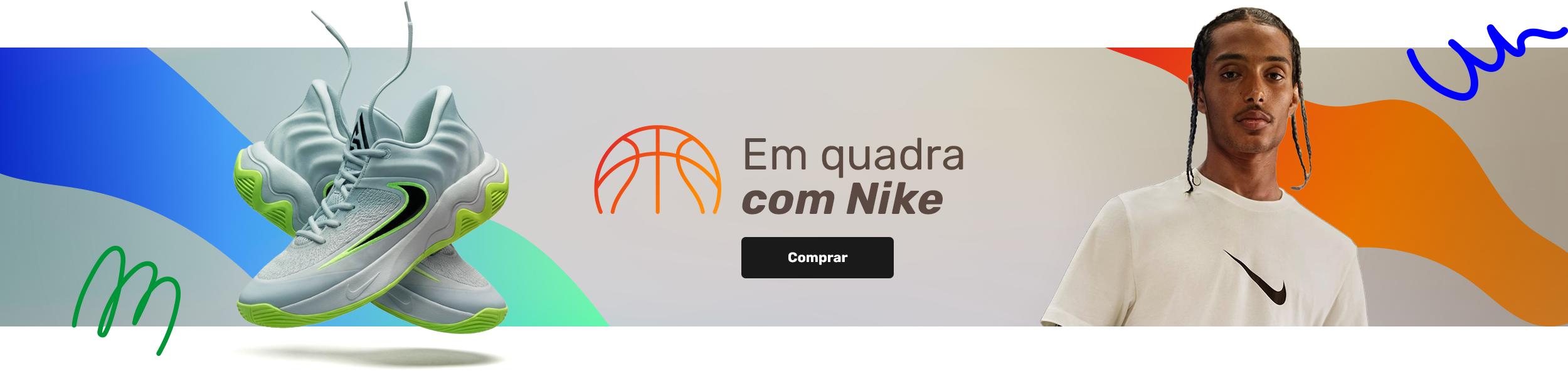 Em quadra com Nike