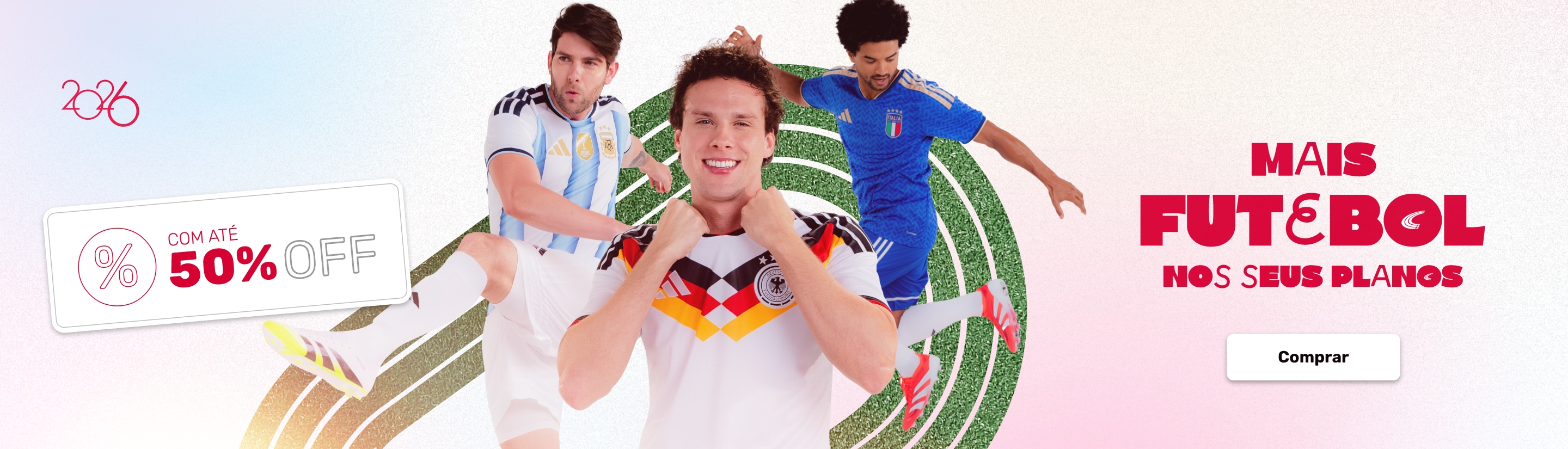 Mais esportes nos planos - Futebol