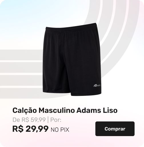 Calção Masculino Adams Liso