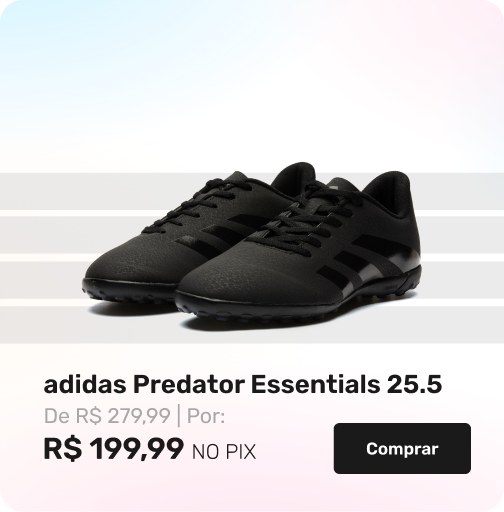 Chuteira Society adidas Predator Essentials 25.5 Júnior
