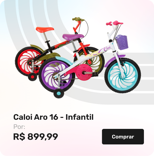 Bicicleta infantil Aro 16 Caloi